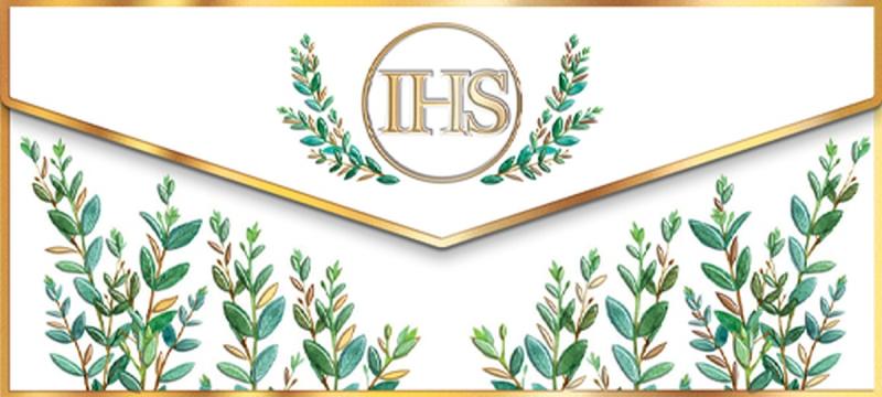 KOPERTA KOMUNIA IHS LIŚCIE