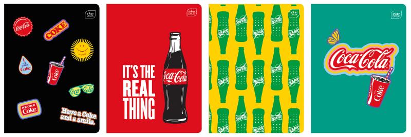 ZESZYT A5/32 = KOLOROWA INTER COCA COLA 70G MAT+UV
