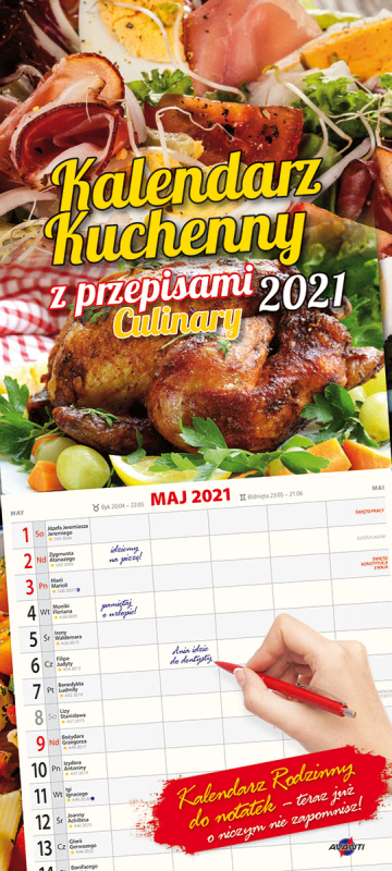 KALENDARZ PASKOWY DUŻY KUCHENNY 2027