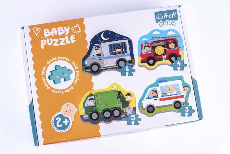 PUZZLE BABY CLASSIC POJAZDY I ZAWODY