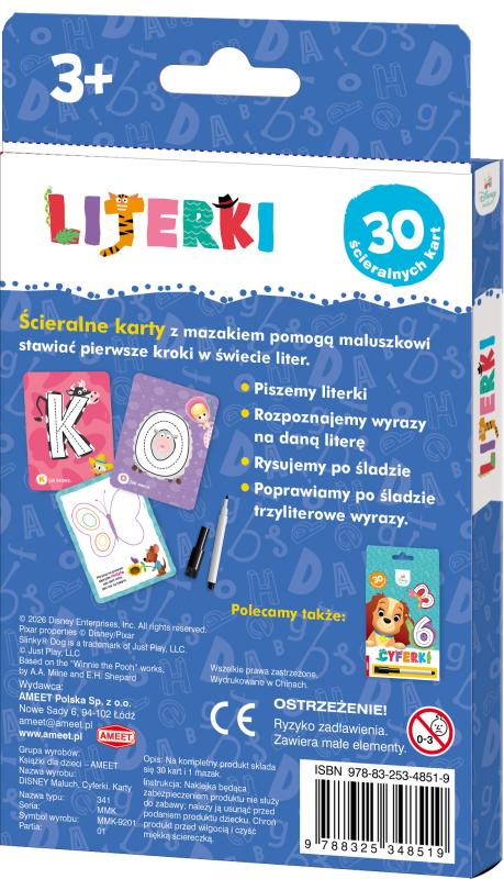 KSIĄŻECZKA DISNEY MALUCH.LITERKI.KARTY