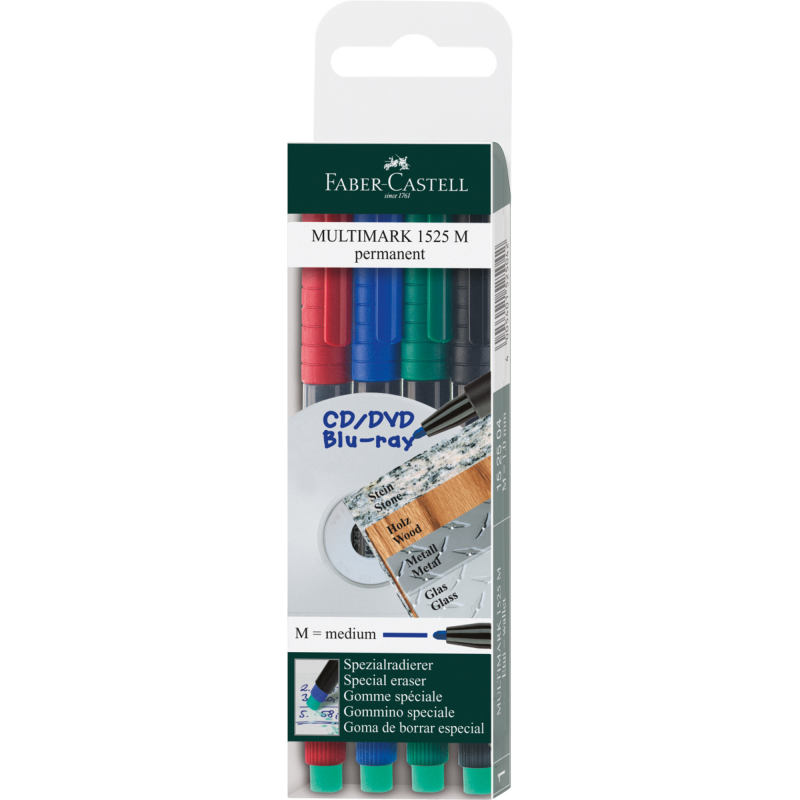 MULTIMARK OHP PERMANENTNY M 4 KOL. W ETUI FABER-CASTELL