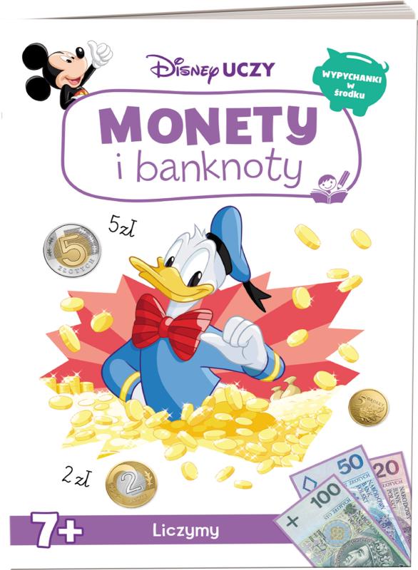 KSIĄŻECZKA DISNEY UCZY MIKI. MONETY I BANKNOTY