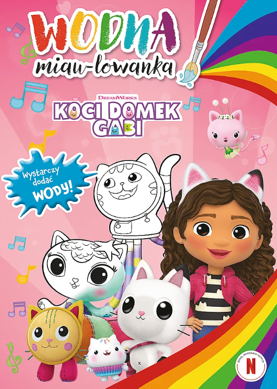 KSIĄŻECZKA TREFL KOCI DOMEK GABI. WODNA MIAU-LOWANKA