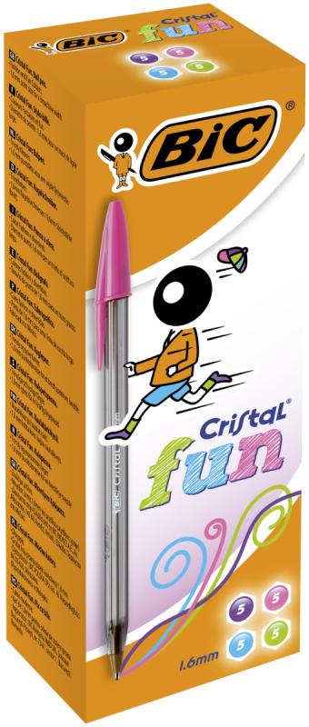 DŁUGOPIS BIC CRISTAL FUN 1,6MM MIX20
