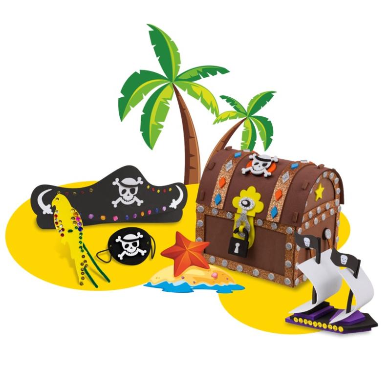 ZESTAW Z PIANKI PIRACKA SKRZYNIA SKARBÓW KIDS CREATIVE
