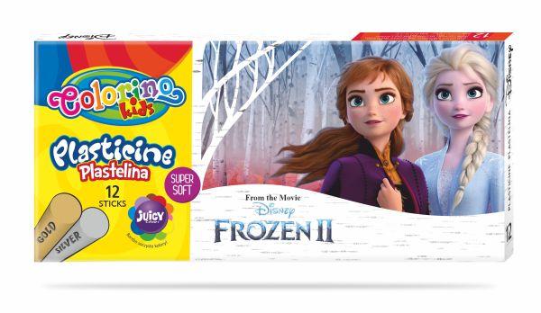 PLASTELINA 12 KOL. / FROZEN / /6/ COLORINO