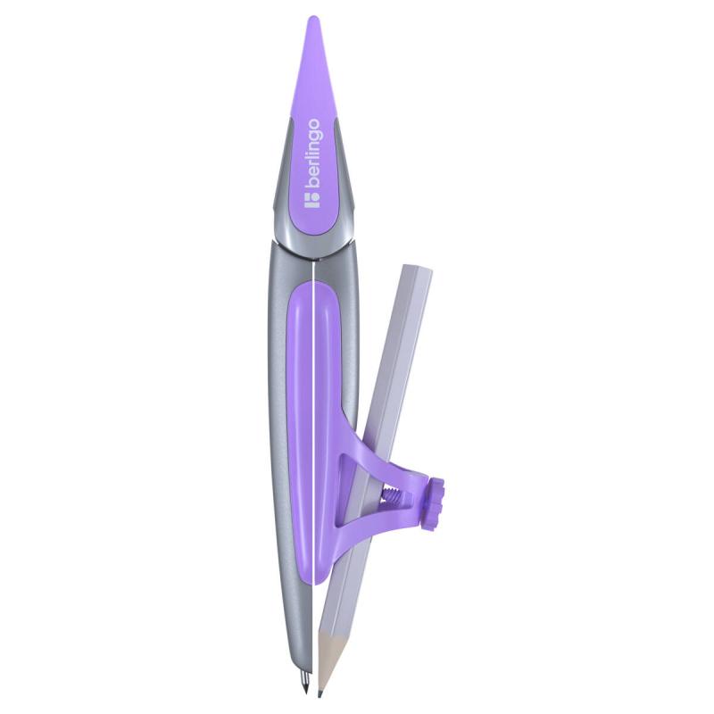 CYRKIEL BERLINGO METALOWY OPTIMUM Z UCHWYTEM NA OŁÓWEK 13,5CM MIX