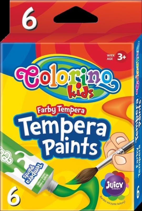 FARBY TEMPERY 6 KOL 12ML TUBA COLORINO