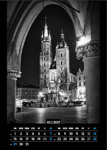 KALENDARZ WIELOPLANSZOWY BLACK&WHITE JOTAN STANDARD