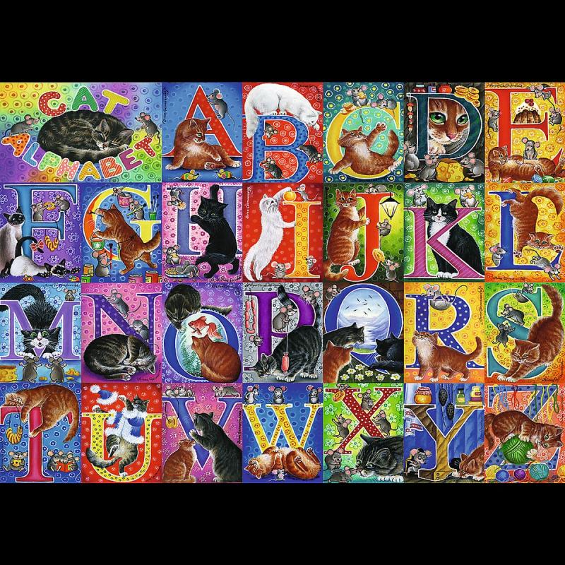PUZZLE 500 TREFL KOCI ALFABET