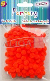 POMPONY POM-307 POMARAŃCZOWE 1CM OP.120szt.