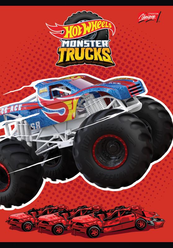 ZESZYT A5/16 = PODWÓJNA DWUKOL HOT WHEELS MATTEL