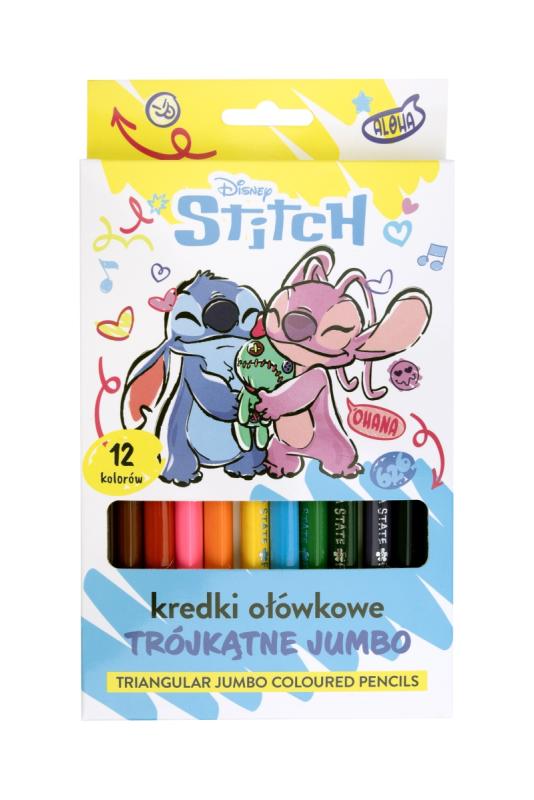 KREDKI OŁÓWKOWE 12 BENIAMIN TRÓJKĄTNE JUMBO STITCH