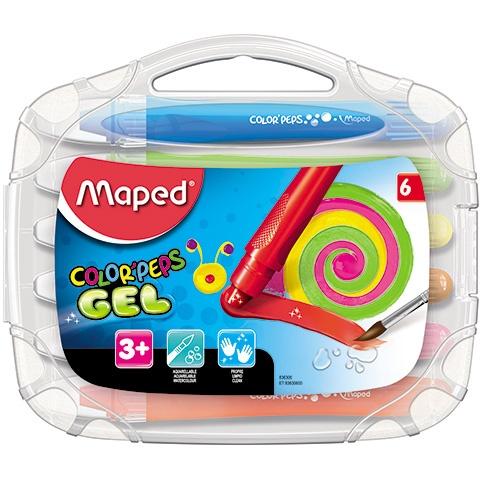 KREDKI 6 MAPED COLORPEPS ŻELOWE