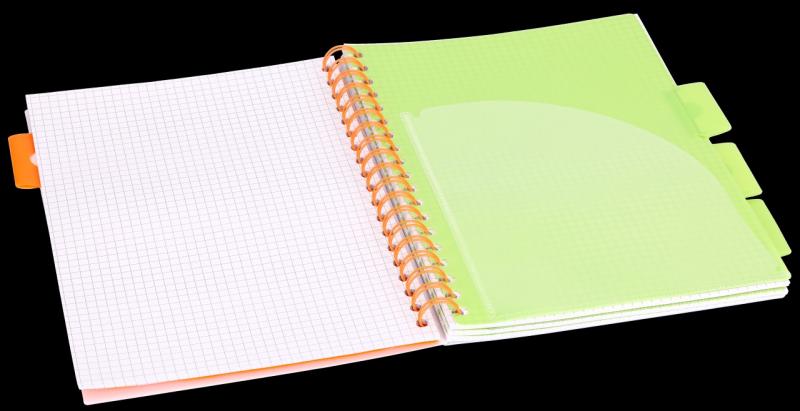 KOŁOZESZYT A5/1003 NEON GRANATOWY 80G STRIGO