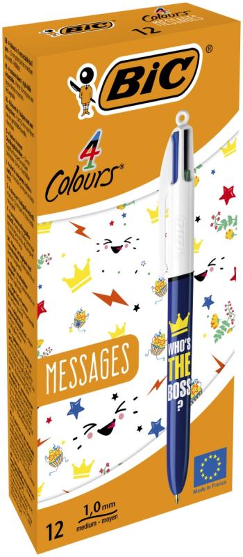 DŁUGOPIS BIC 4-KOLOROWY COLOURS MESSAGES BOSS A/12