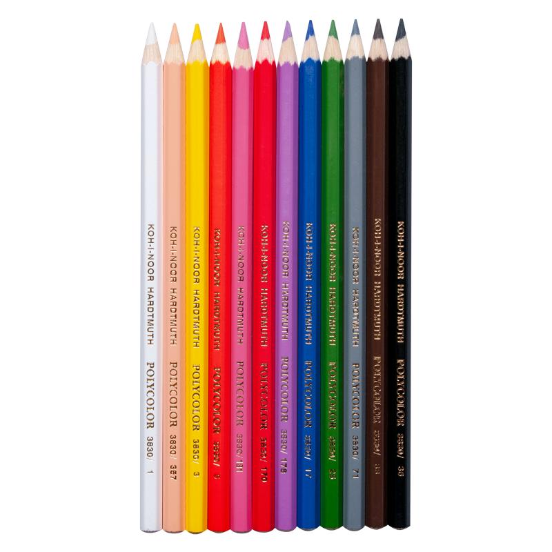 KREDKI 12 KOHINOR POLYCOLOR 3822/73