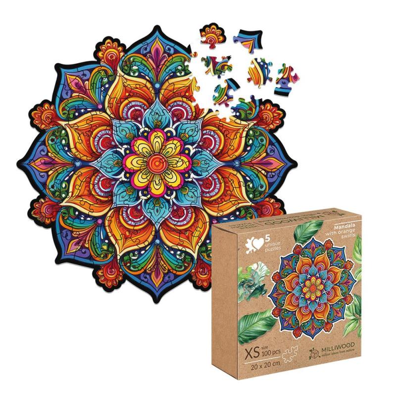 PUZZLE DREWNIANE MILLIWOOD MANDALA RADOŚCI