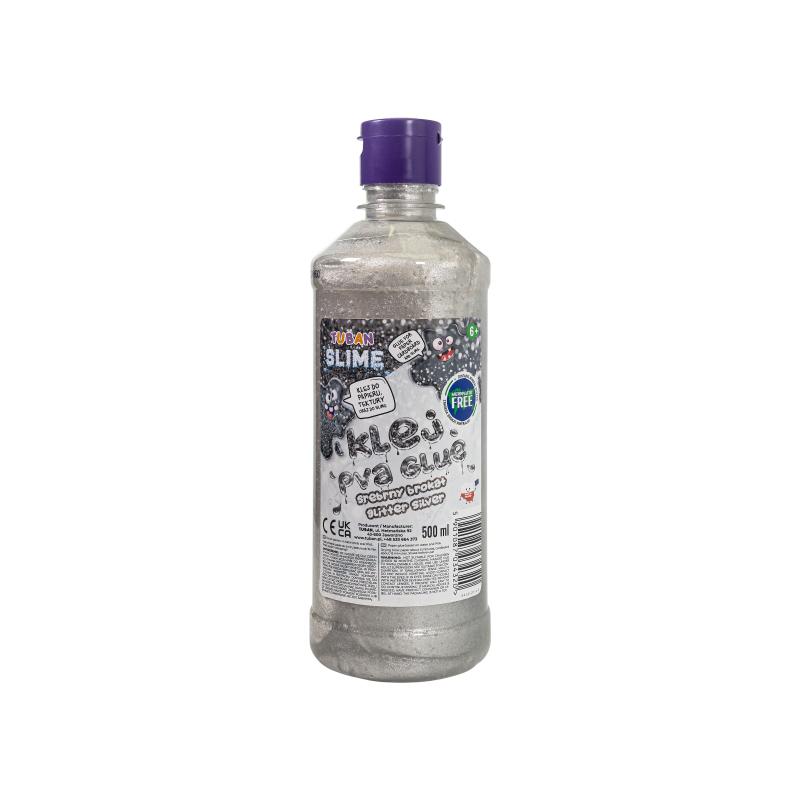 KLEJ PVA BROKATOWY SREBRNY 500ML