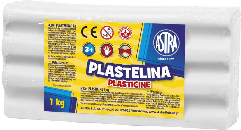 PLASTELINA 1KG ASTRA BIAŁA