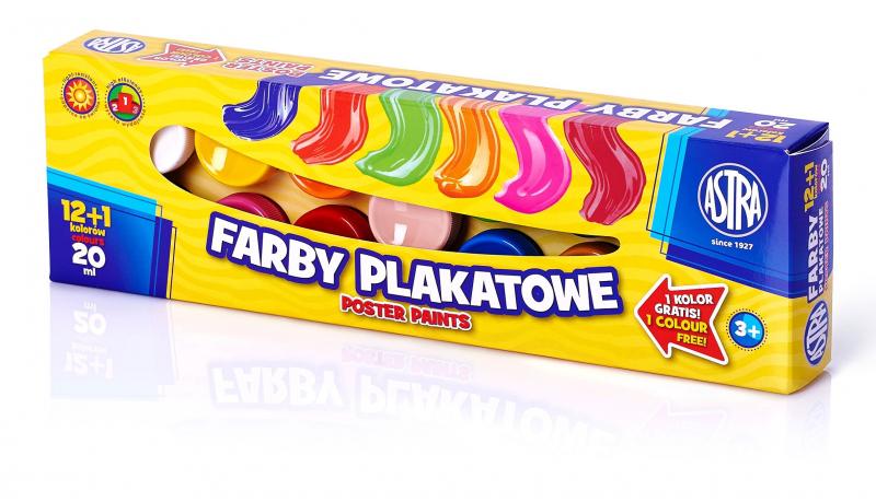 FARBY PLAKATOWE 12+1/20ML ASTRA