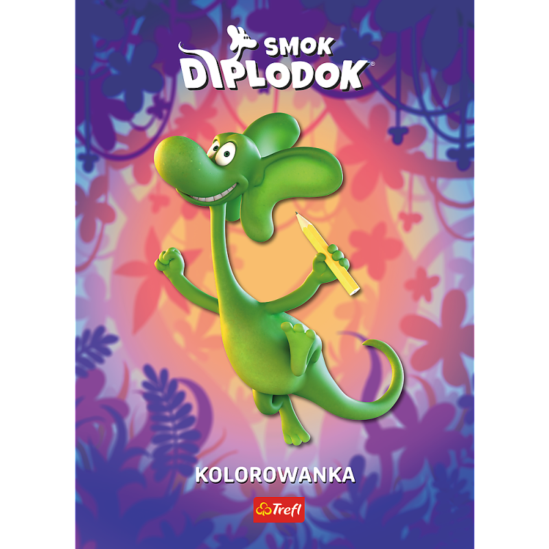 KSIĄŻECZKA TREFL SMOK DIPLODOK. KOLOROWANKA