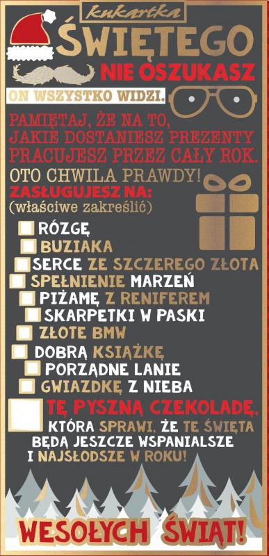 CZEKOLADY 100G KUKARTKA ŚWIĘTA BN #ŚWIĘTA