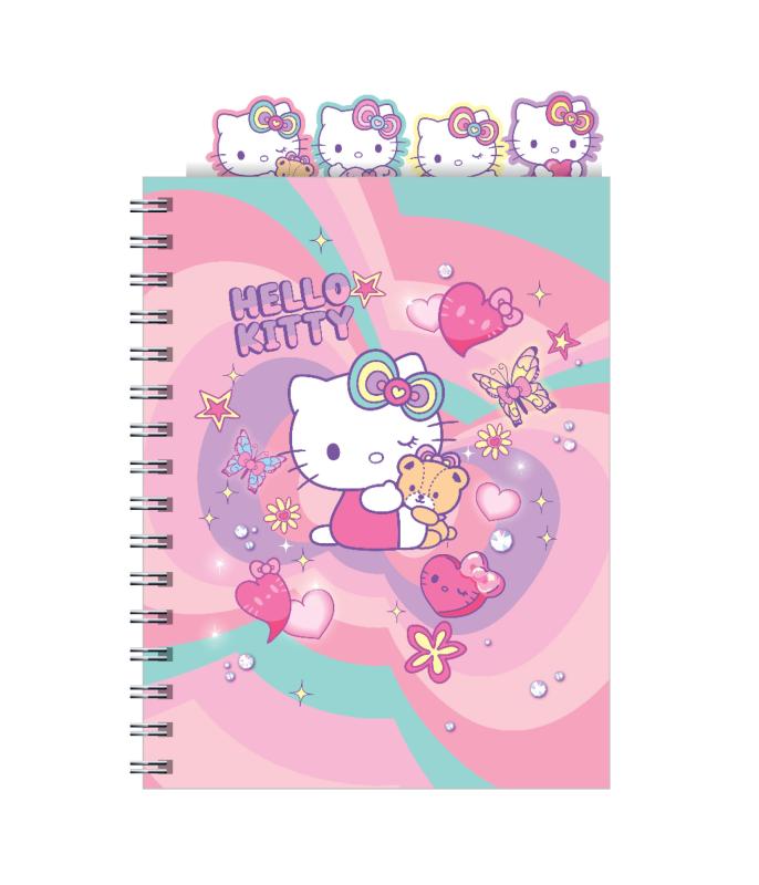 KOŁOBRULION A5 /100# HELLO KITTY - K/Z GŁÓWKAMI WZÓR 1 - PINK