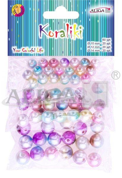 KORALIKI PLASTIKOWE MIX KOL I ROZM. PJ-9500
