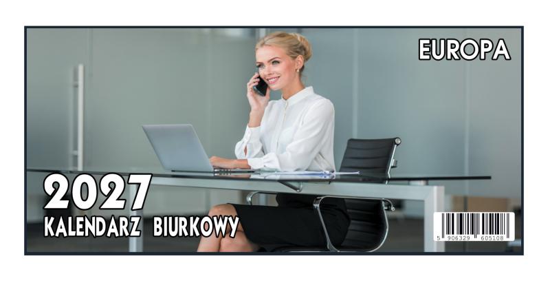 KALENDARZ BIURKOWY EUROPA B4 2027