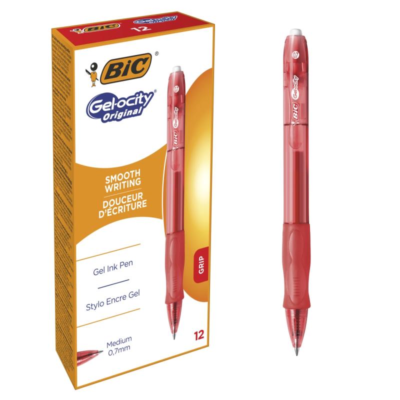 DŁUGOPIS BIC GELOCITY GEL CLIC CZERWONY A12