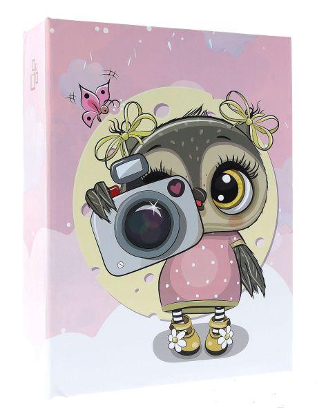 ALBUM 10*15/304 DPH46304/2 CAMERA OWL PINK