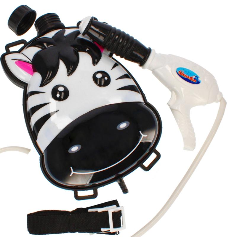 PISTOLET NA WODĘ ZEBRA PLECAK 30X29X6 MC WB48