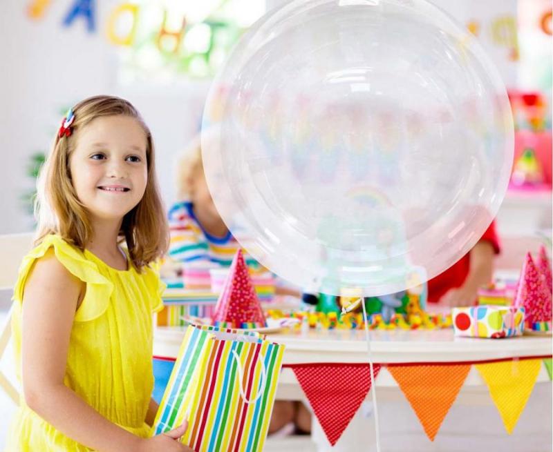 BALON AQUA KRYSZTAŁOWY BEZ NADRUKU 36CALI