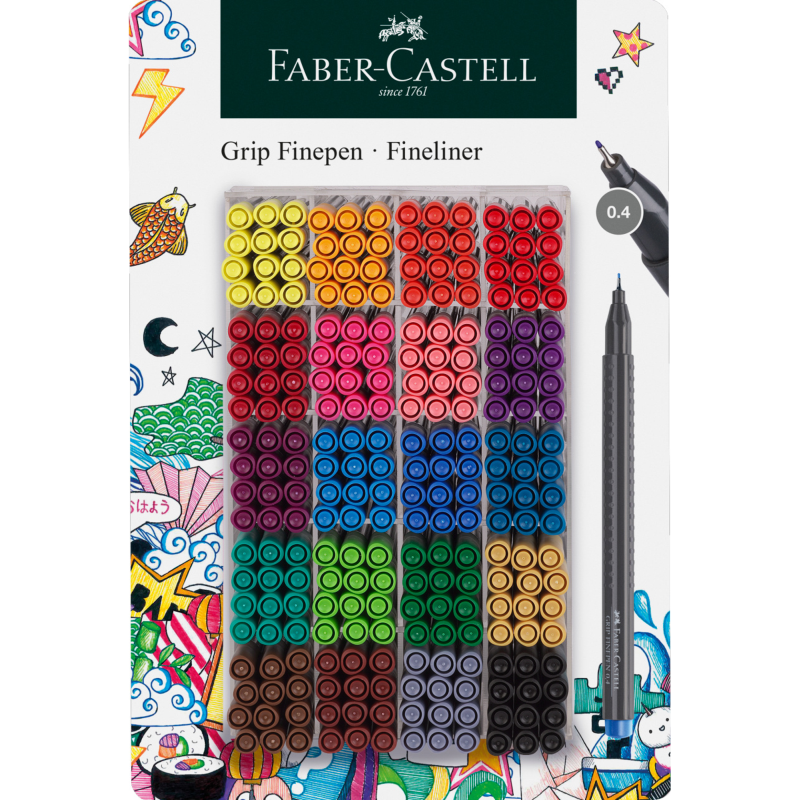 CIENKOPISY FABER GRIP 300 SZT.