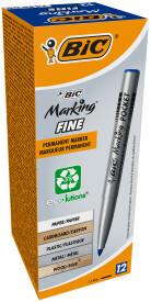 MARKER BIC MARKING FINE POCKET ECOLUTIONS NIEBIESKI A/12szt