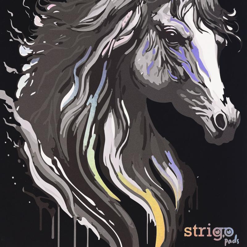 KOŁOZESZYT A4/100# UNICORN CZARNY 80G STRIGO