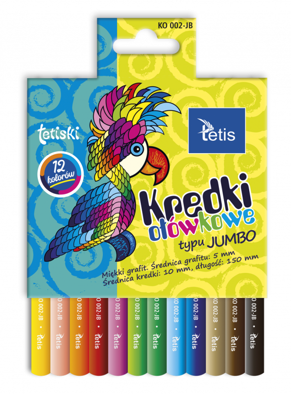 KREDKI 12 OKRĄGŁE JUMBO TETISKI