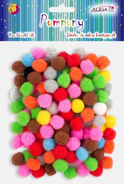 POMPONY MIX KOLORÓW 2CM A120