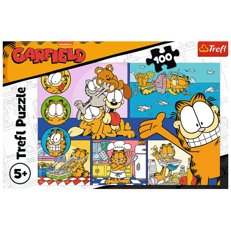 PUZZLE 100 TREFL LENIWY GARFIELD