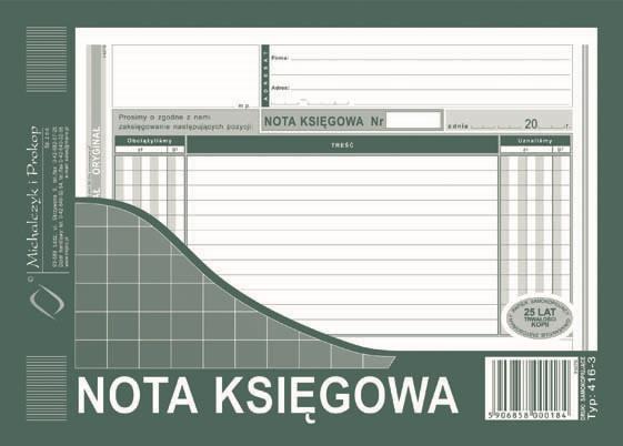 DRUK M NOTA KSIĘGOWA A5