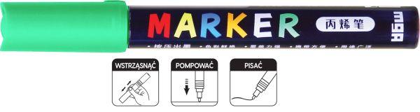 MARKER AKRYLOWY 1-2 MM, ZIELONY NEON, MG