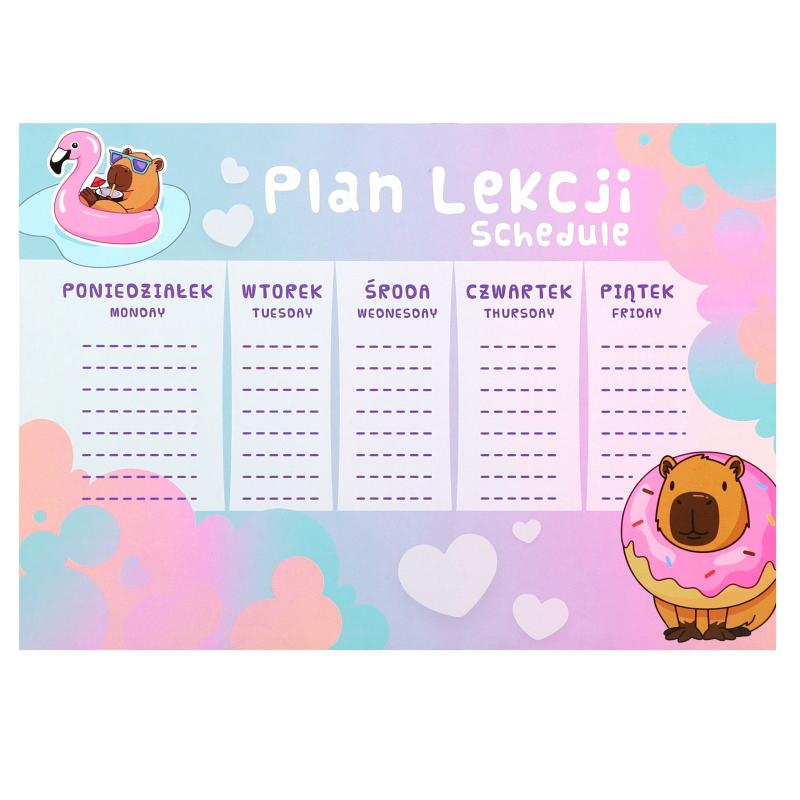 PLAN LEKCJI A5+NAKLEJ NA ZESZ KAPIBARA STK