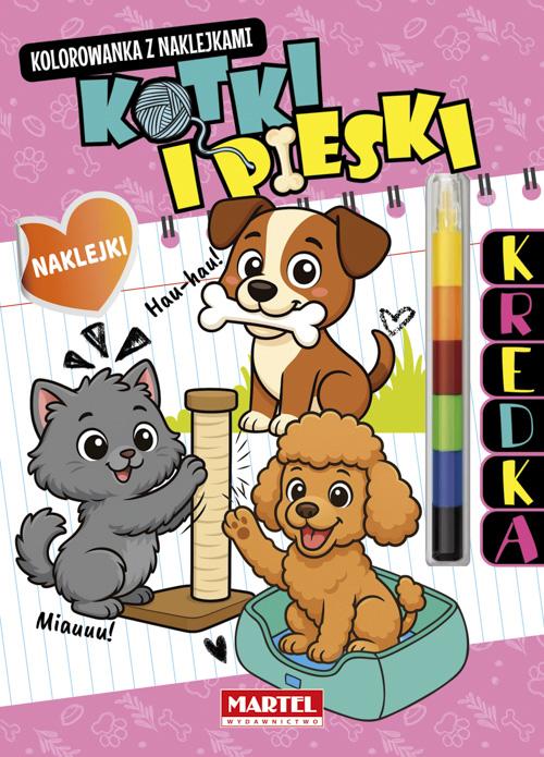 KSIĄŻECZKA MODUŁOWA KREDKA.KOTKI I PIESKI Z NAKLEJKAMI