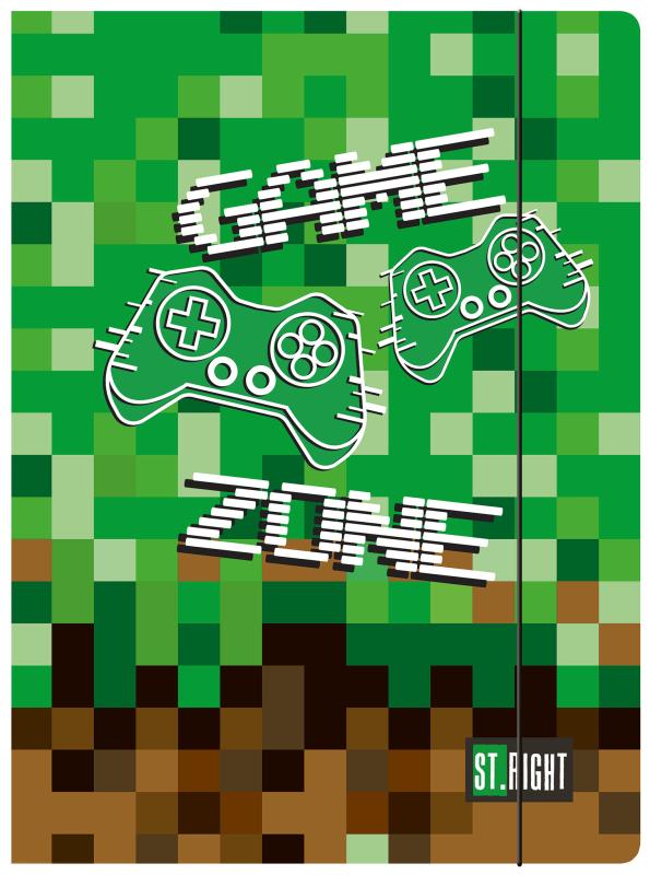 TECZKA Z GUMKĄ A4 ST.RIGHT GAME ZONE 300G