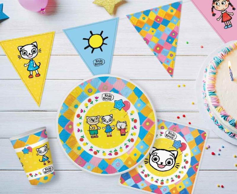 GIRLANDA FLAGI PAP. KICIA KOCIA 2,5M