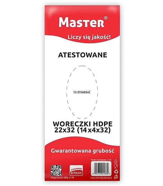 WORECZKI ŚNIADANIOWE HDPE 14/4X32CM ATESTOWANE MASTER S183 22/32