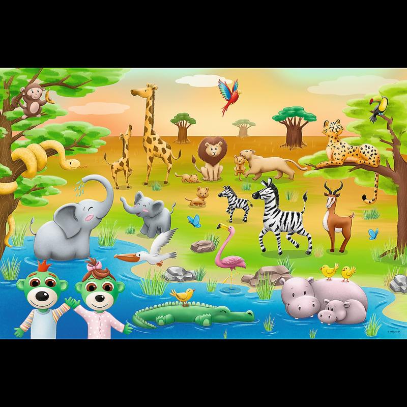 PUZZLE 24 TREFL MAXI SAFARI BOBASKI