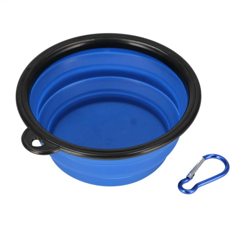 MISKA DLA ZWIERZĄT SKŁADANA SILIKON NIEBIESKA 13CM TRIK BC48